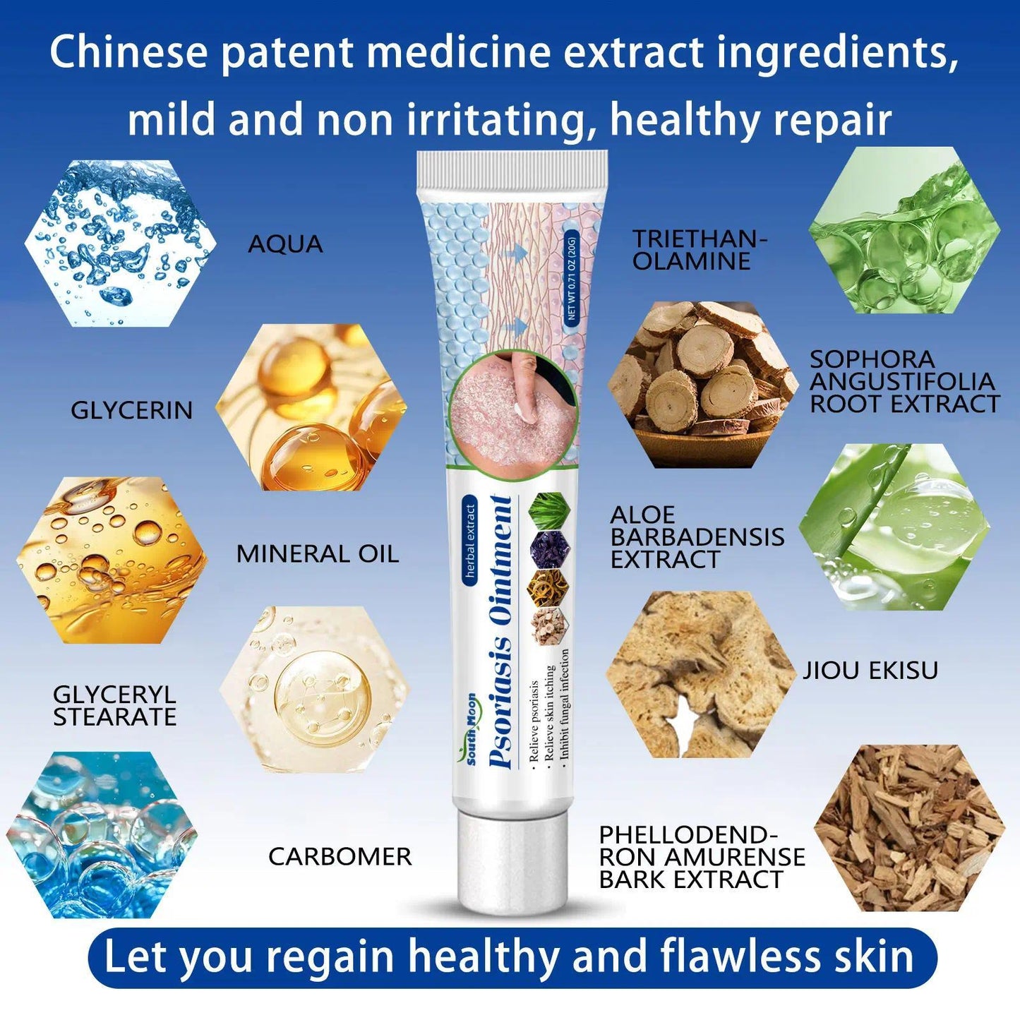 South Moon Sensitive Skin Soothing Care Cream, Natural Botanical Formula, Helps Soothe Dryness, Itching and Redness, Suitable f