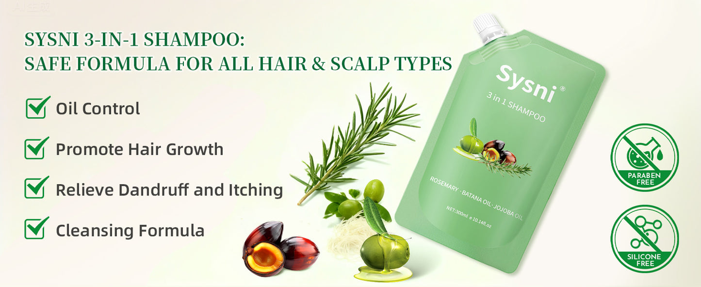 Sysni 3-in-1 Rosemary Amino Acid Shampoo